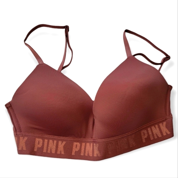 Pink Victoria's Secret Wray Everywhere Wireless Lightly Lined Bra 32C Purple - Picture 1 of 7